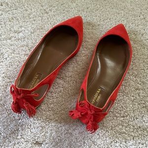 Aquazzura Frenze flats. Super cute in very good pre-loved condition.